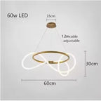 Ribbon Curl LED Ring Chandelier – Yelrix – Product Detail 16