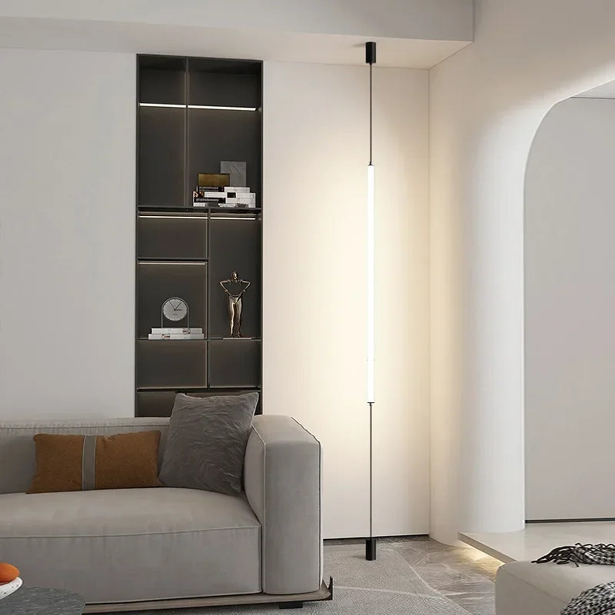 Slim Vertical LED Tube Pendant Light – Serenthis – Product Detail 5