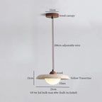 Stone Disc & Glass Globe Nordic Pendant Light – Whisprion – Lifestyle View 4