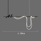 Sculptural LED Rope & Spotlight Linear Chandelier – Relionix – Product Detail 9