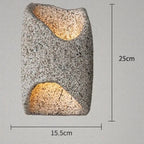 Carved Diagonal Aperture Stone Wall Sconce – Ioluxen – Product Detail 8