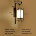 Luxeva lantern wall sconce, Small size, Matte Black, dimensions