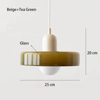 Solren Pendant Light — Beige & Tea Green