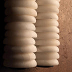 Double Alabaster Stacked Column Wall Sconce – Levorn – Product Detail 5