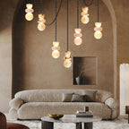 Stacked Alabaster Pebble Chain Pendant Light – Urven – Product Detail 6