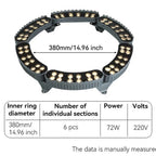 Modular Aluminum Tree Ring Uplight Anevox – 380mm Diameter, 6 Sections, 72W