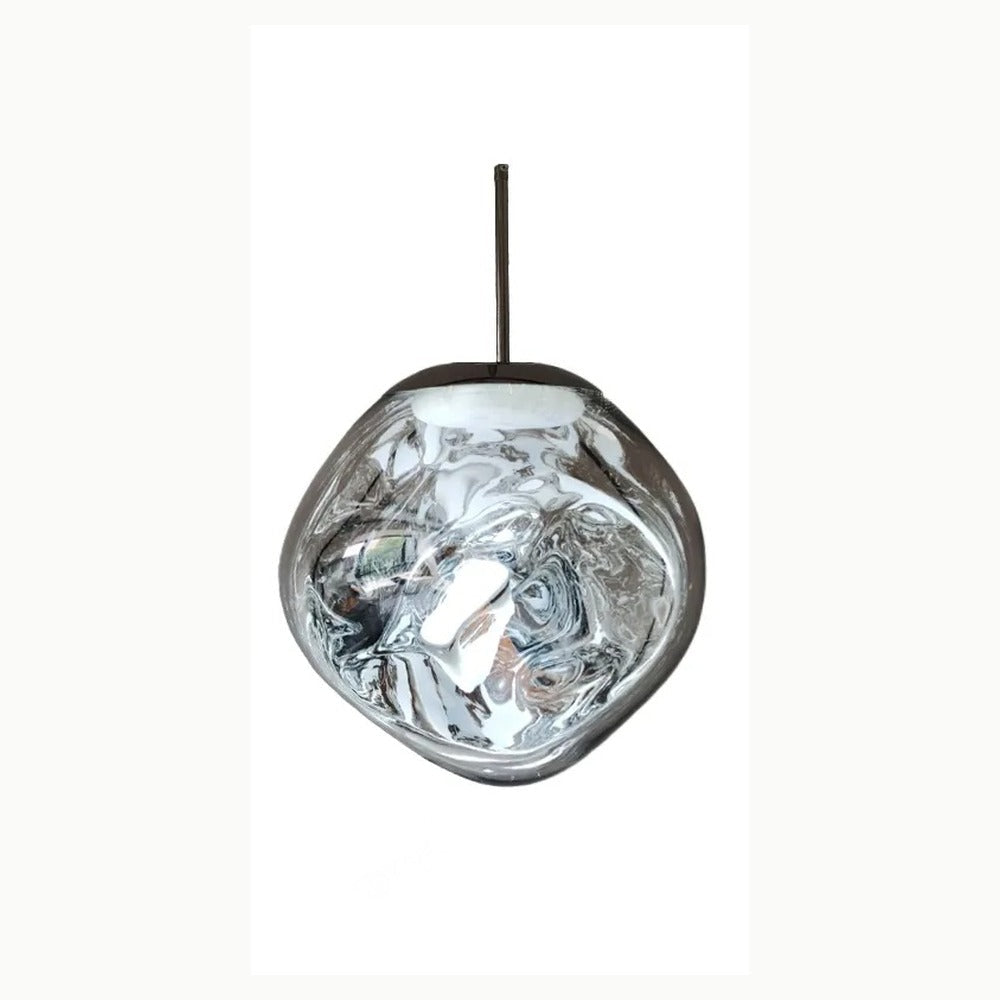 Molten Glass Artisan Pendant Light Aronex – Silver