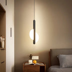Aluminum Bar & Opal Globe Pendant Light – Axloren