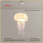 Organic Fabric Jellyfish Pendant Light – Welrix – Ø55cm Size & Spec Guide