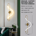 Modern Wall Sconce Orvex — Gold 86Cm