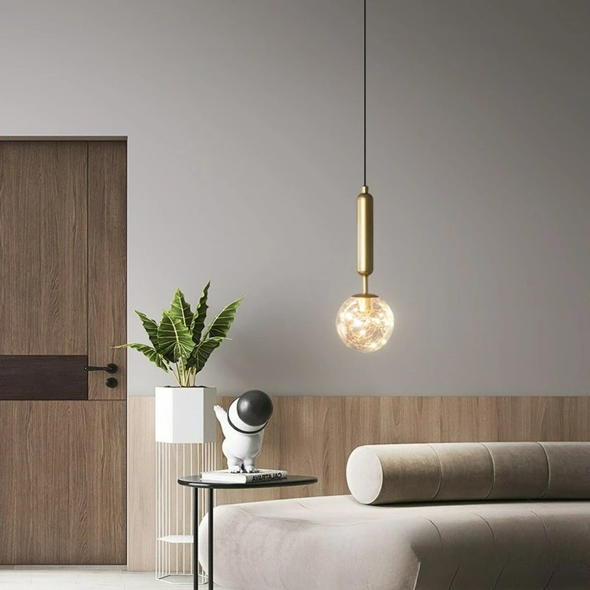 Fairy Light Globe Pendant – Aurevix – Lifestyle View 3
