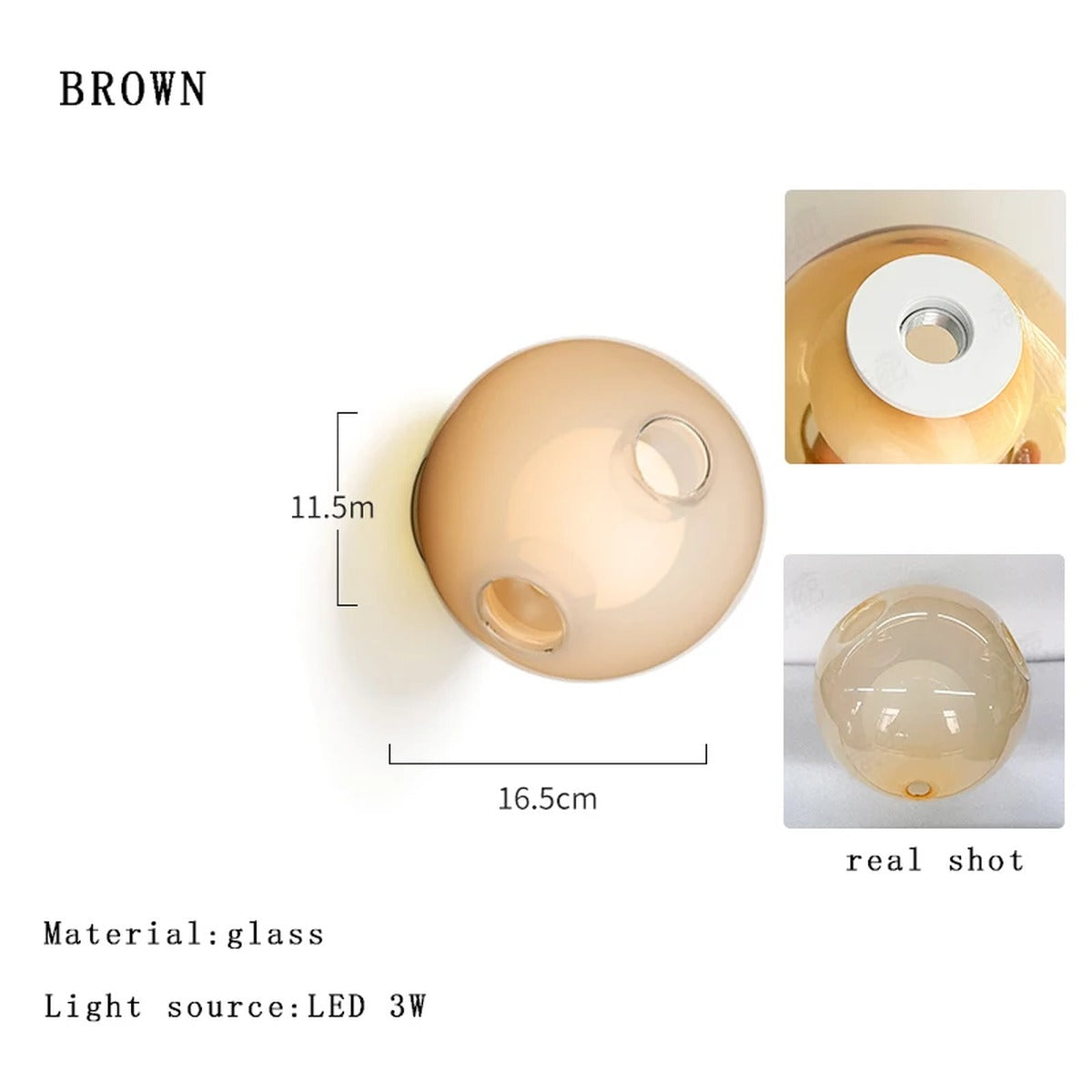 Pendant Light Luxara — Brown