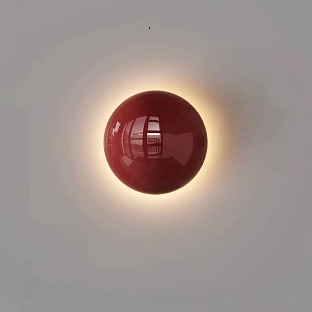 Ceramic Globe Backlit Wall Sconce – Helianthos – Hero Shot