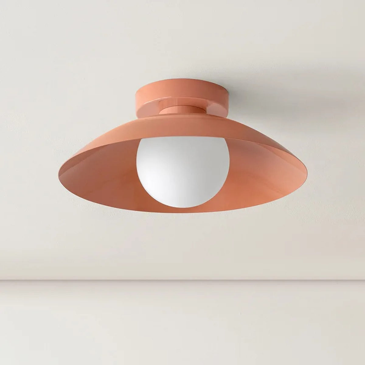 Saucer Globe Flush Ceiling Light – Hvrion – Lifestyle View 2
