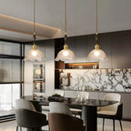 Ruffled Crackle Glass Pendant Light – Helvora – Hero Shot
