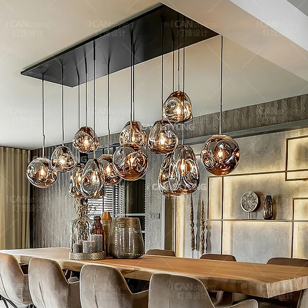 Nordic Ceremonial Glass Chandelier Welthorne – Lifestyle View 2