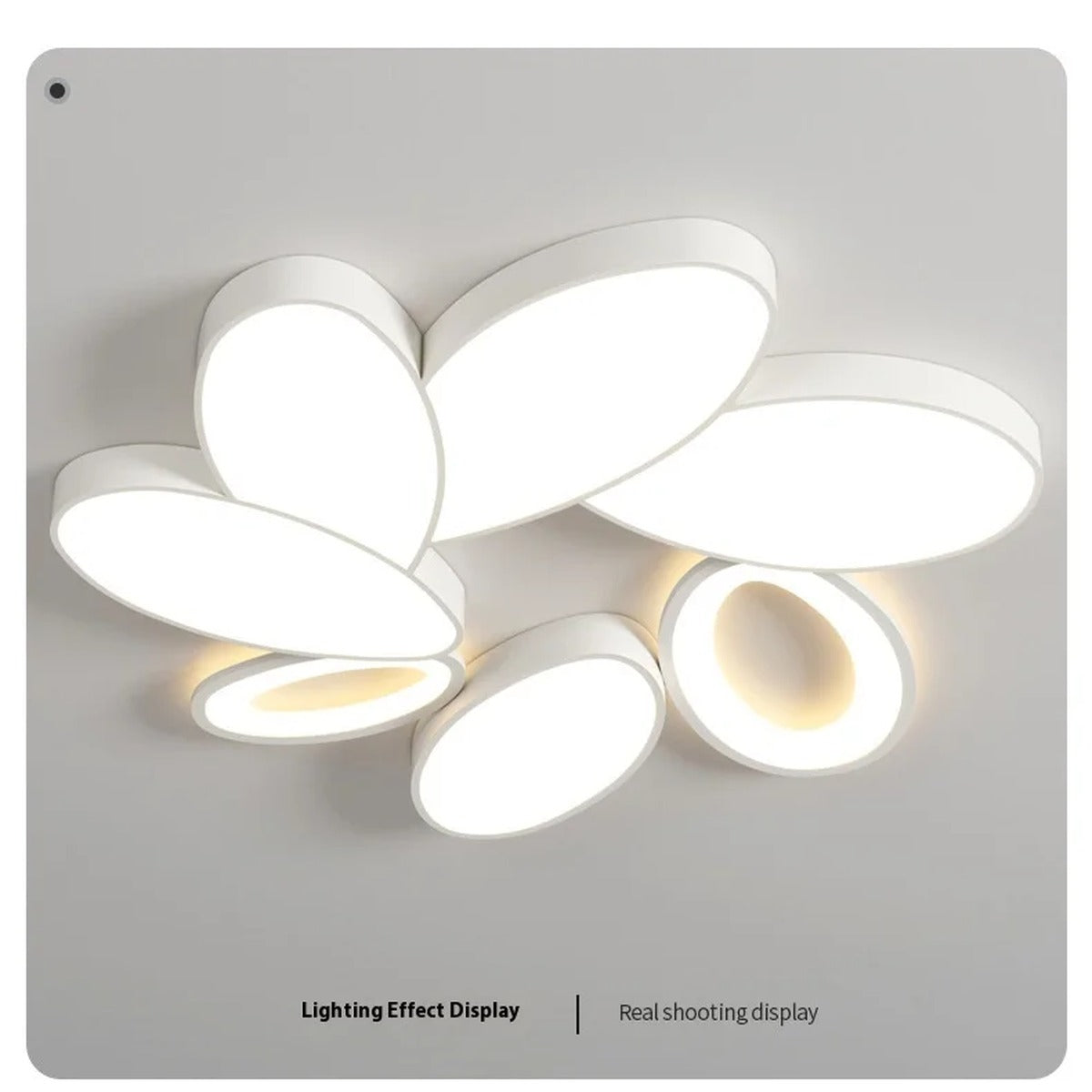 Multi-Oval Petal Cluster LED Flush Ceiling Light – Aevorix – Lifestyle View 4