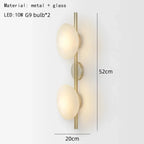 Minimalist Pendant Light Luxara — Style C — White glass