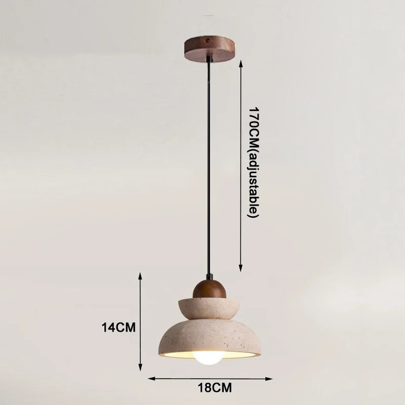 Natural Stone Orb Pendant Light Dalvoria – Dimensions