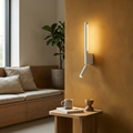 Solventh Wall Sconce – White, Ambient Lifestyle View