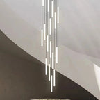 Slim LED Cylinder Tube Pendant Cluster – Graviton – Lifestyle View 3