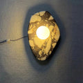 Exotic Marble Pebble Globe Wall Sconce – Jarneo – Lifestyle View 3