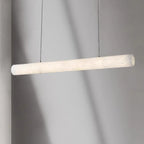 Alabaster Linear Tube Pendant Light Velantis – Studio View