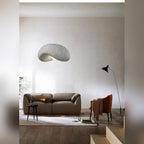 Sculptural Stone Cloud Pendant Light Velaro – Living Room Lifestyle