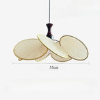 Woven Linen Petal Disc Pendant Light – Florenth – Product Detail 7