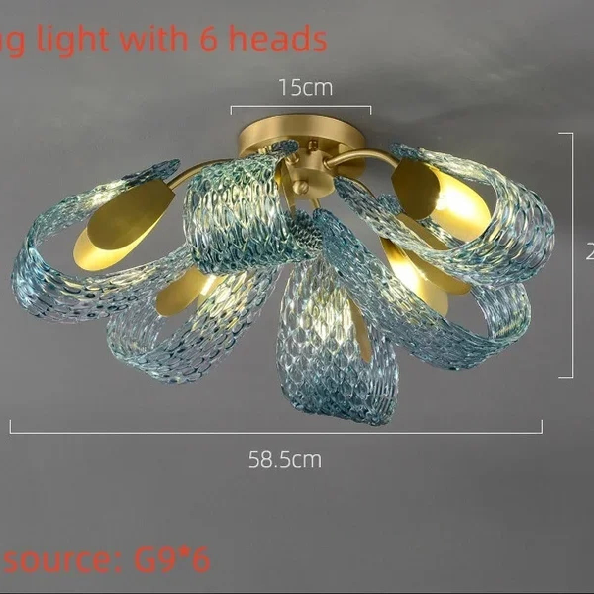 Pendant Light Luxara — Ceiling lamp 6 heads