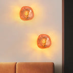 Sculptural Molten-Form Wall Sconce Varodrix – Ambiance Pair, Living Room