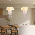 Organic Fabric Jellyfish Pendant Light – Welrix – Lifestyle View 3