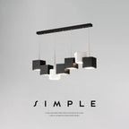 Geometros multi-cube LED pendant bar light architectural