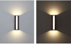Vaelmont Outdoor Wall Sconce – Day and Dusk Comparison