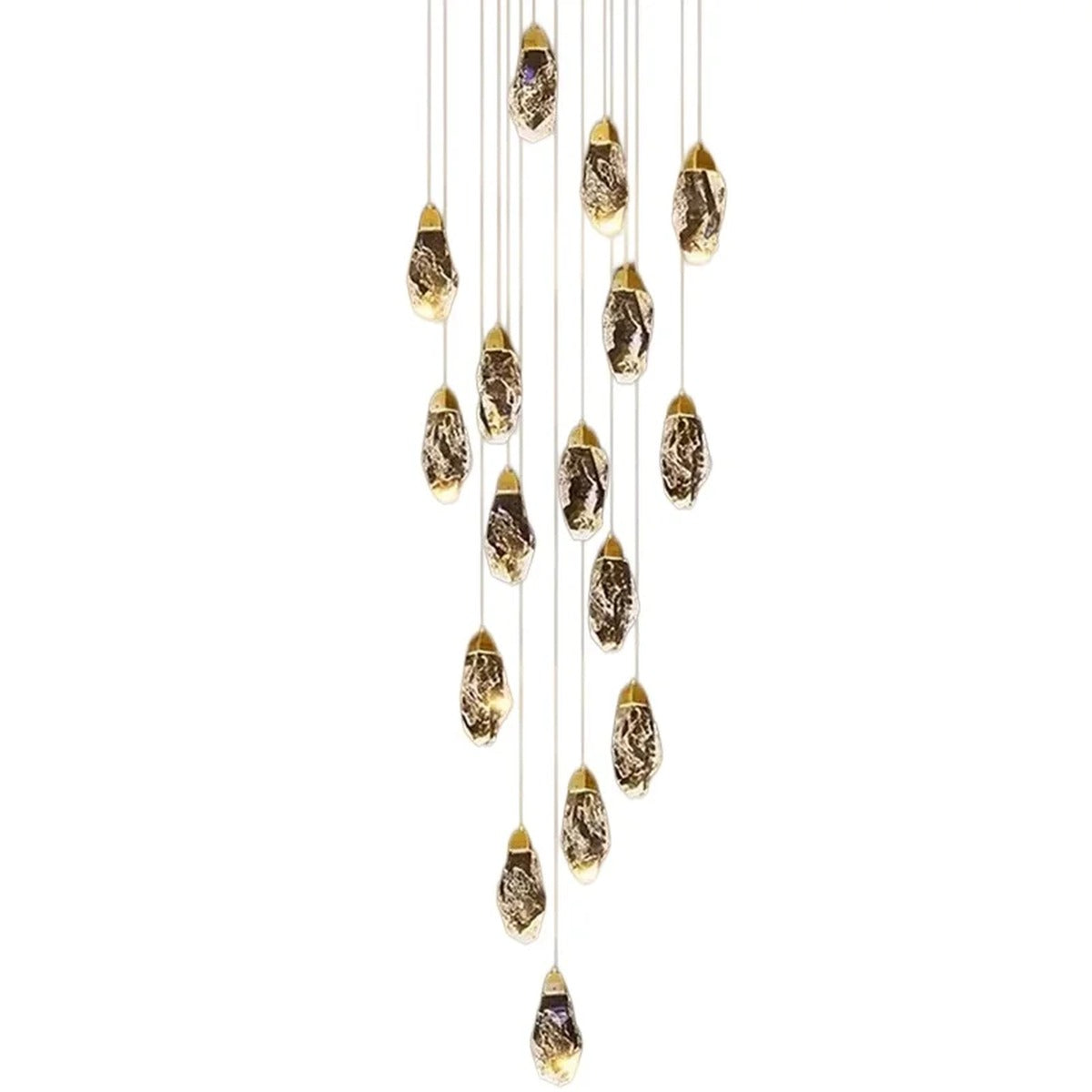 Spiral Luminous Modern Chandelier Galorn – Lifestyle View 4