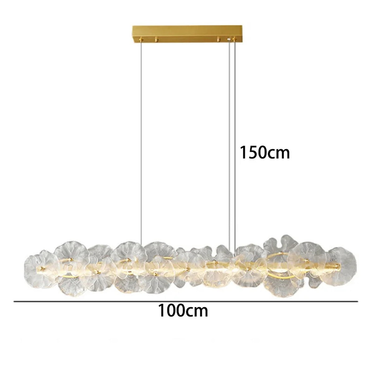 Chandelier Orlix — A length 100cm