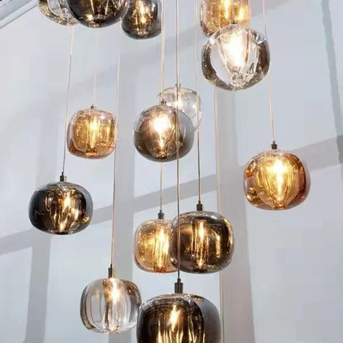 Crystalline Cascade Pendant Light Harvix – Lifestyle View 4