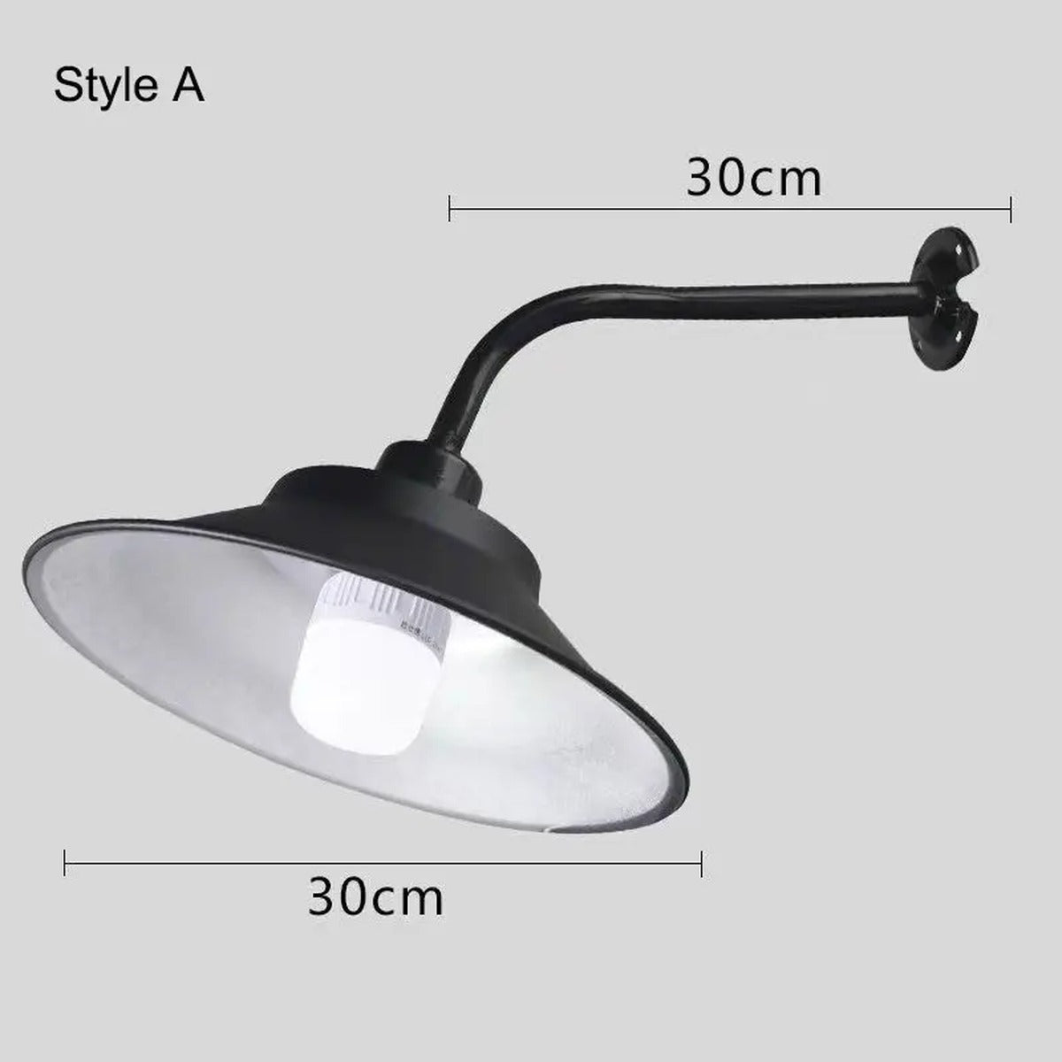 Farmhouse Gooseneck Barn Wall Light – Cenixal – Lifestyle View 2