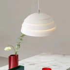 Tiered Dome LED Pendant Light Brevion — close-up tier gap light emission