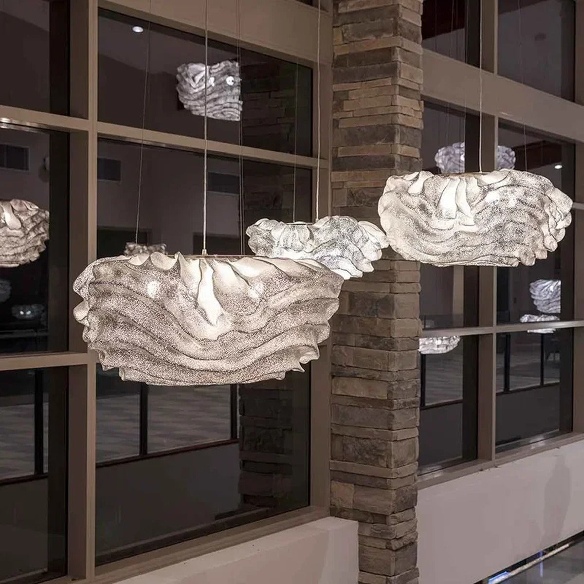 Organic Sculptural Shell Light – Eestoval – Lifestyle View 2