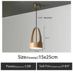 Wood Arch Handle Basket Pendant Light – Alorenth – Product Detail 7