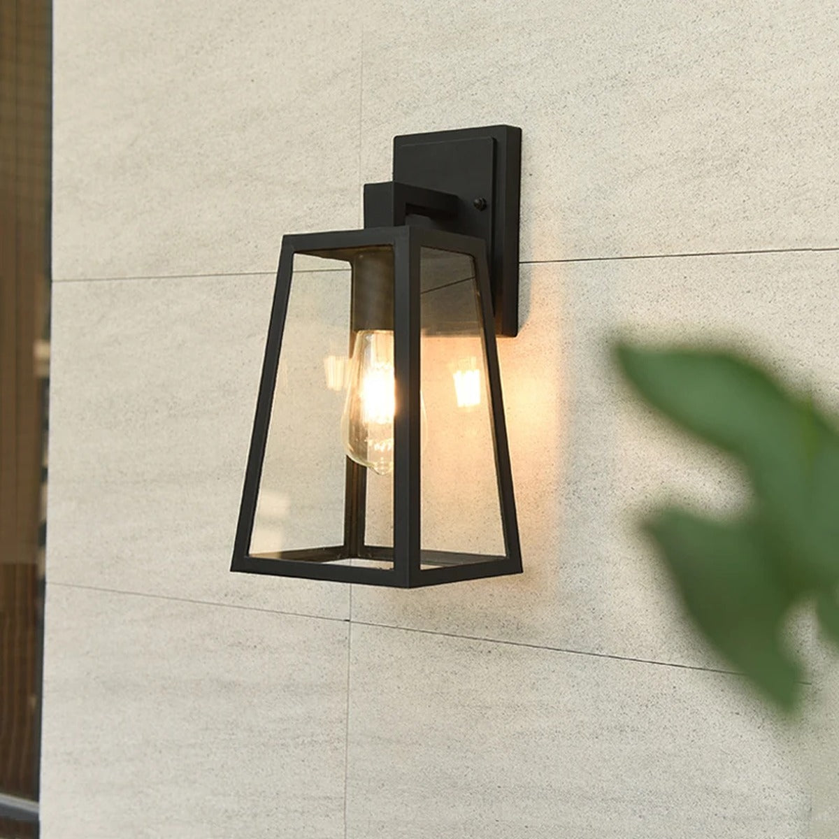 Tapered Cage Lantern Outdoor Wall Light – Orivex – Hero Shot