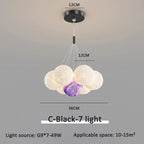 Modern Chandelier Praiva — C Black 7 Heads 12cm