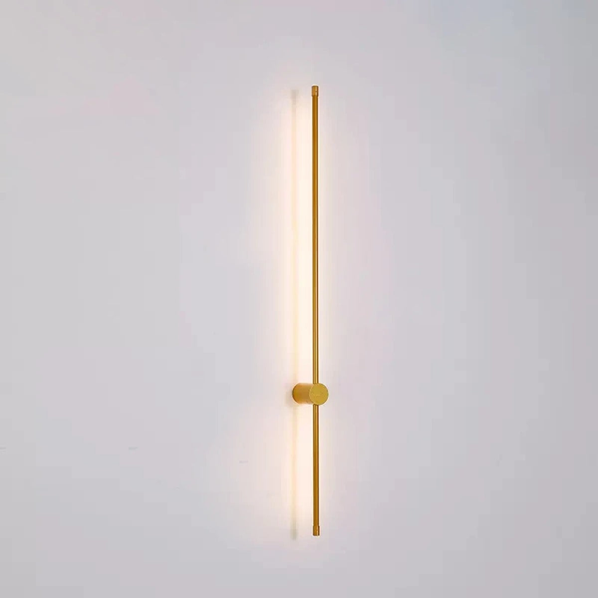 Adjustable Linear Aluminum Wall Sconce Luxara — Brushed Brass finish