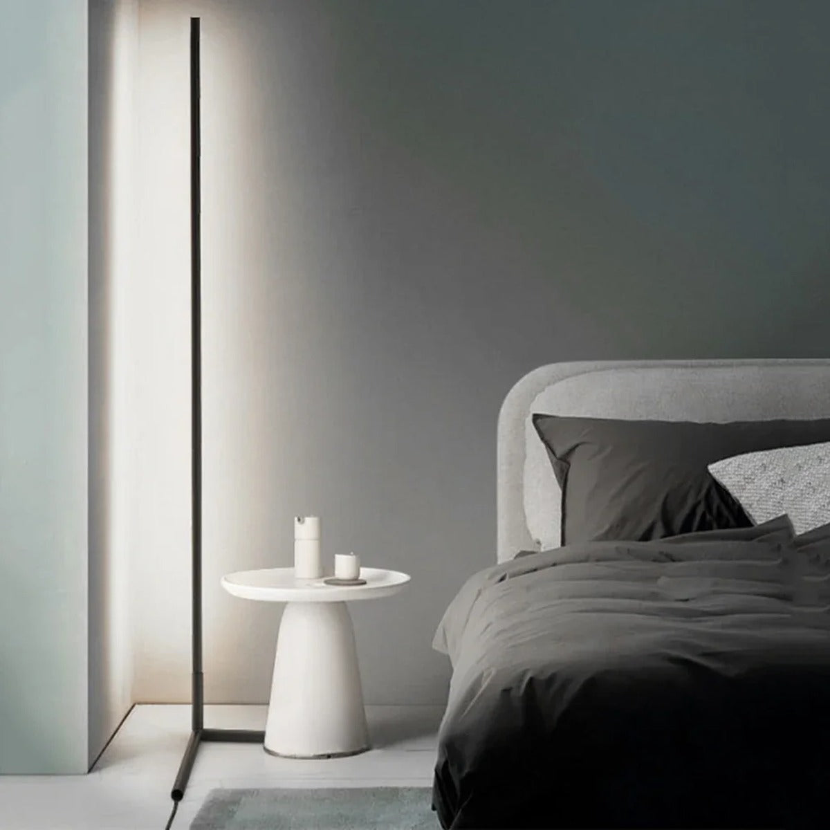 Understated Modern Floor Lamp Quieton – Lifestyle View 2