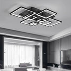Modern Nordic Square-Frame LED Ceiling Light Quadrion – Lifestyle View 4