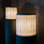 Fringe Tassel Cylinder Floor Lamp Ambrivox – Paired Sizes