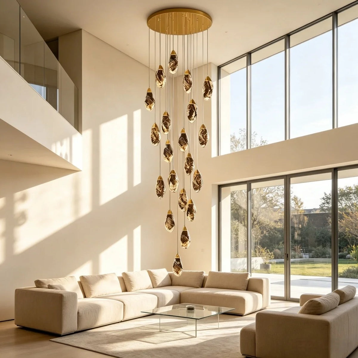 Spiral Luminous Modern Chandelier Galorn – Hero Shot