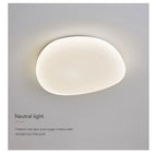Organic Pebble Flush Ceiling Light – Veilora – Tri-Color Adjustable Light