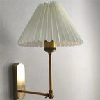 Fan-Pleated Brass Swing-Arm Wall Sconce Ferion — view 6